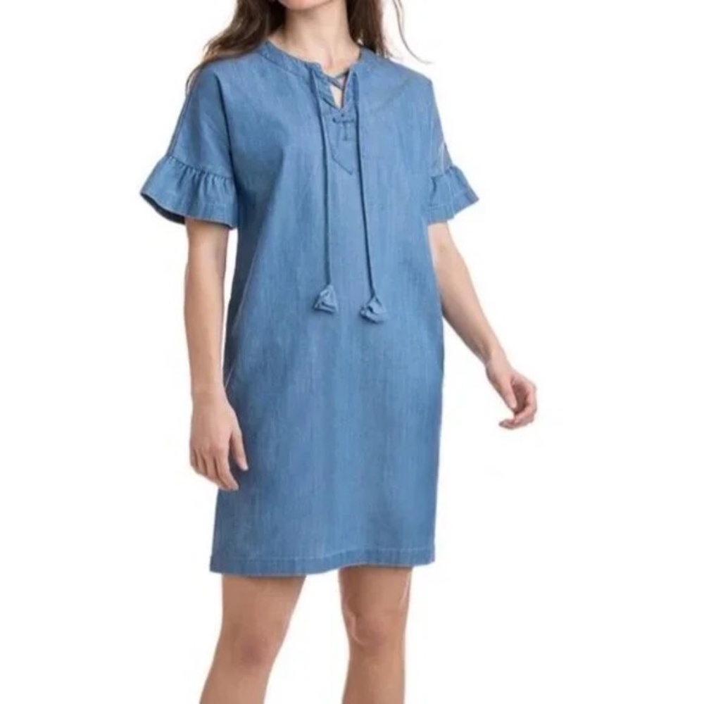 Vineyard Vines Chambray Casual Dress Size 00